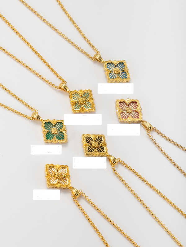 [⭐Reverie Jewels] B.C.L SMALL SIZE  ENAMEL NECKLACE（Various colors)