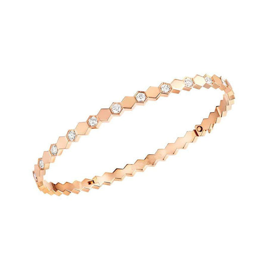 [⭐Reverie Jewels]BEE LOVE PINK GOLD DIAMOND BRACELET