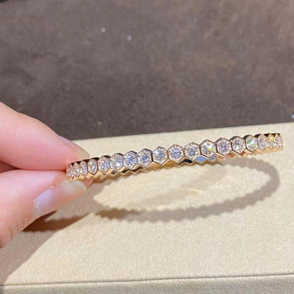 [⭐Reverie Jewels]BEE LOVE GOLD BRACELET FULL DIAMOND
