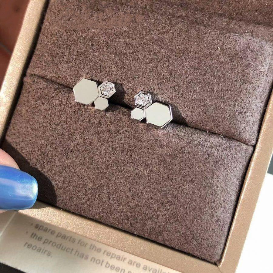 [⭐Reverie Jewels]BEE LOVE SILVER DIAMOND EARRINGS