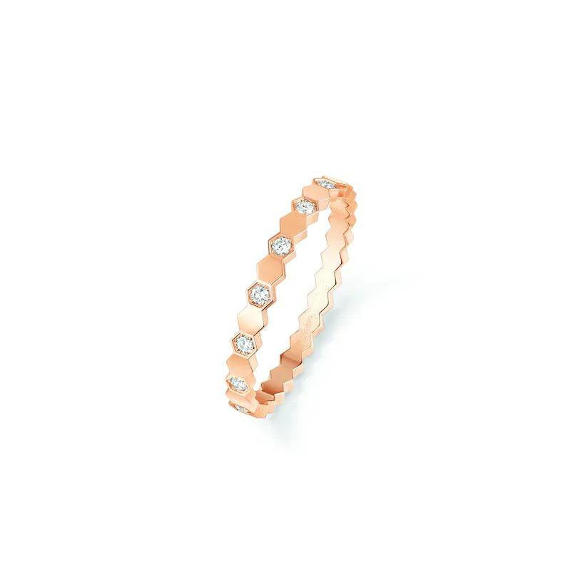 [⭐Reverie Jewels]BEE LOVE RING PINK GOLD DIAMOND
