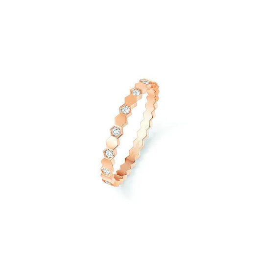 [⭐Reverie Jewels]BEE LOVE RING PINK GOLD DIAMOND