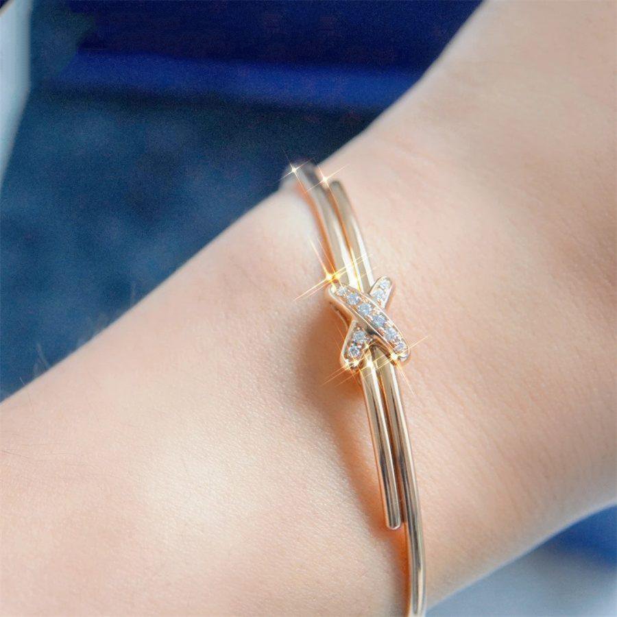[⭐Reverie Jewels]JEUX DE BRACELET PINK GOLD DIAMONDS