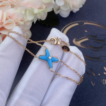 [⭐Reverie Jewels]JEUX BRACELET TURQUOISE PINK GOLD 1 DIAMOND