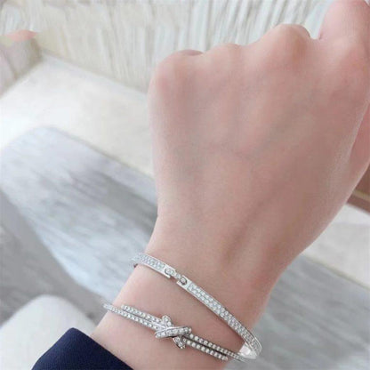 [⭐Reverie Jewels]JEUX DE BRACELET DIAMONDS SILVER