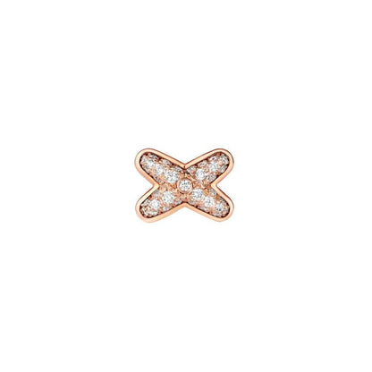 [⭐Reverie Jewels]JEUX DE PINK GOLD DIAMOND EARRINGS