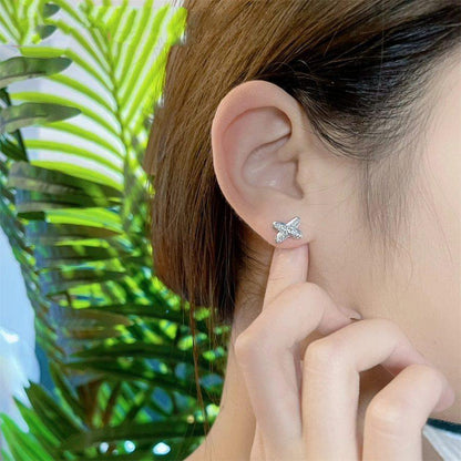 [⭐Reverie Jewels]JEUX DE SILVER DIAMOND EARRINGS