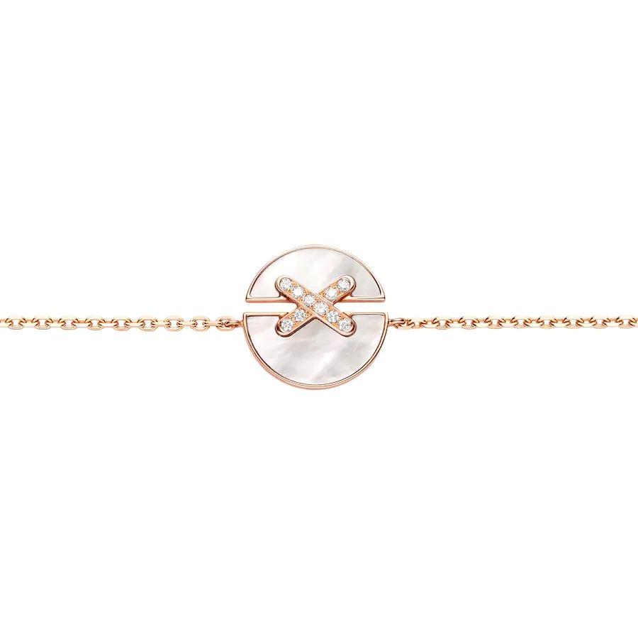 [⭐Reverie Jewels]JEUX DE BRACELET MOP PINK GOLD DIAMONDS