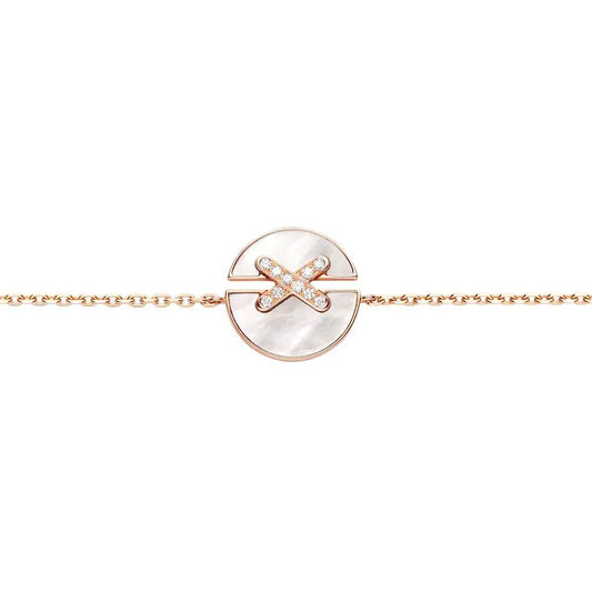 [⭐Reverie Jewels]JEUX DE BRACELET MOP PINK GOLD DIAMONDS