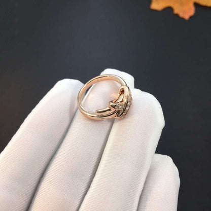 [⭐Reverie Jewels]JEUX DE PINK GOLD DIAMOND RING
