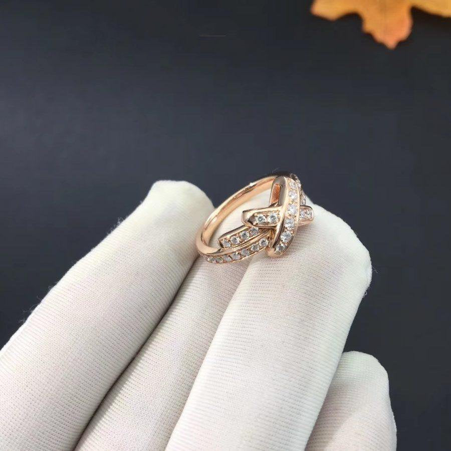 [⭐Reverie Jewels]JEUX DE RING PINK GOLD DIAMOND