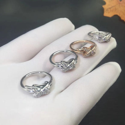 [⭐Reverie Jewels]JEUX DE SILVER DIAMOND RING