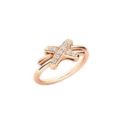 [⭐Reverie Jewels]JEUX DE PINK GOLD DIAMOND RING