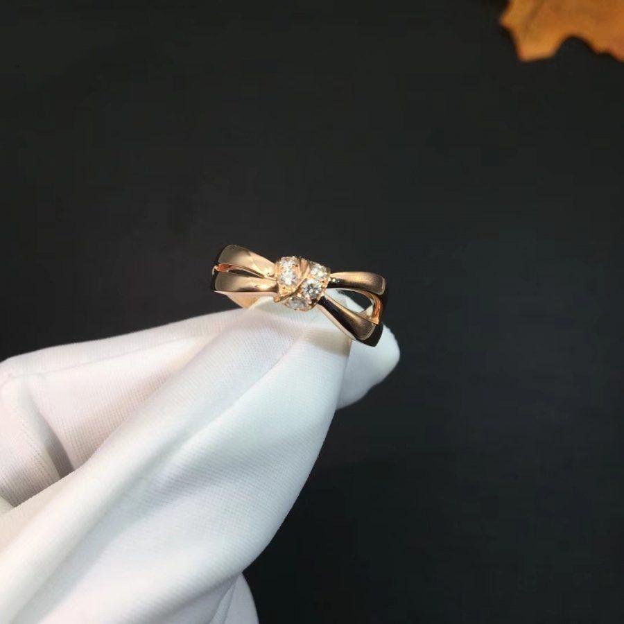 [⭐Reverie Jewels]LIENS RING PINK GOLD DIAMOND