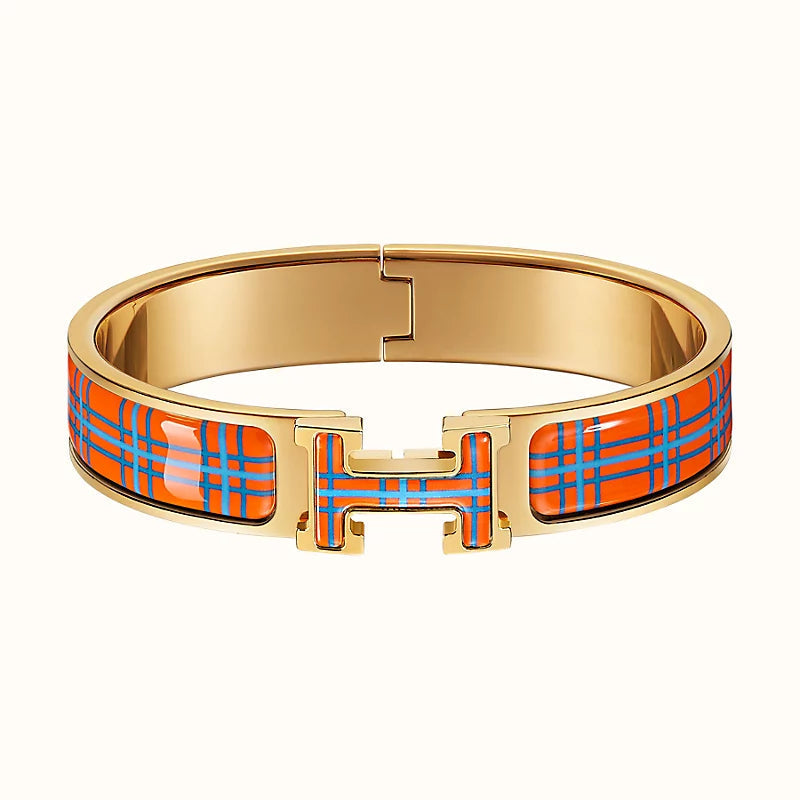 [⭐Reverie Jewels]H TARTAN BRACELET 12MM