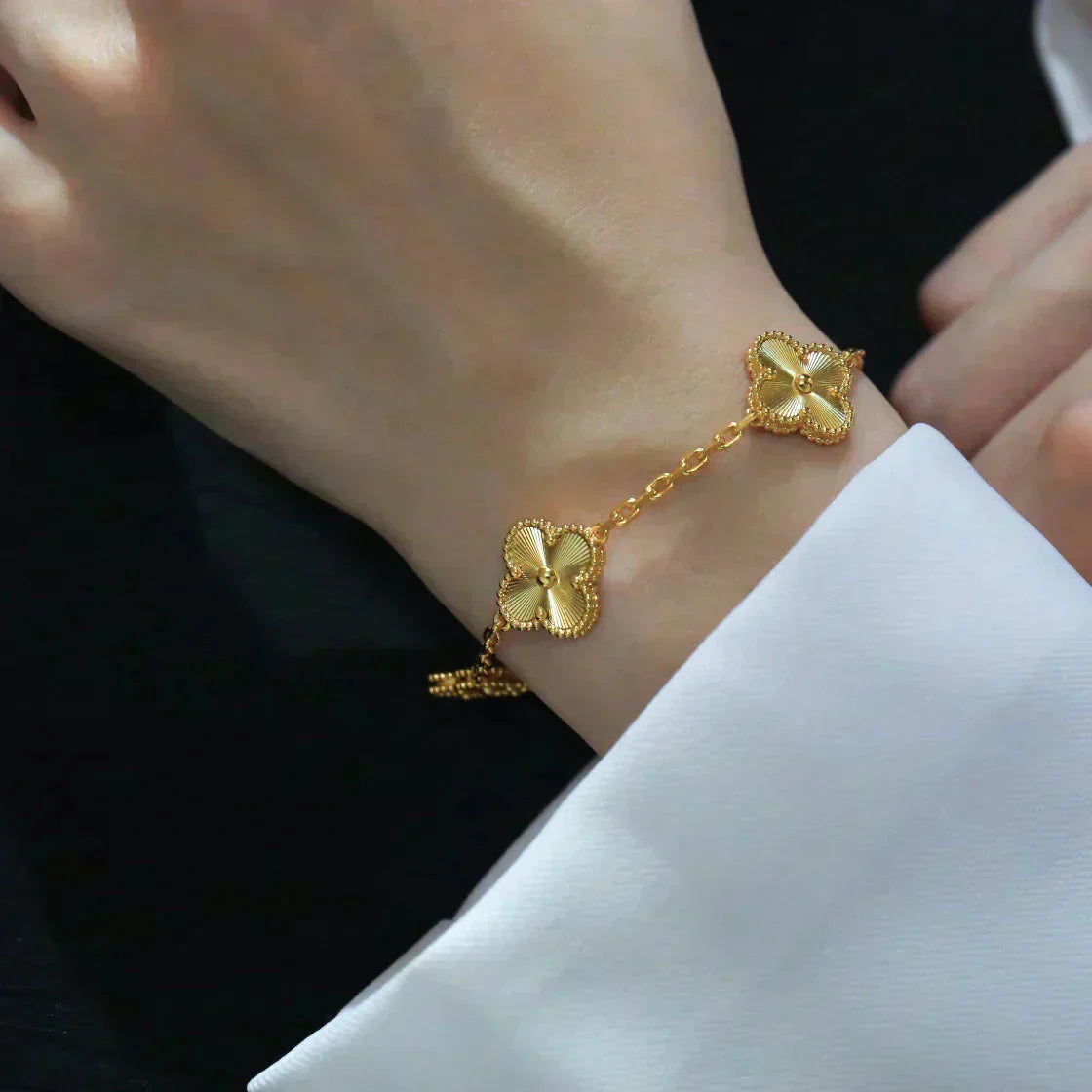 [⭐Reverie Jewels] CLOVER 5 MOTIF LASER BRACELET COLLECTION