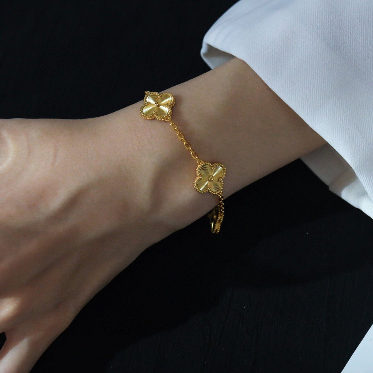 [⭐Reverie Jewels] CLOVER 5 MOTIF LASER BRACELET COLLECTION