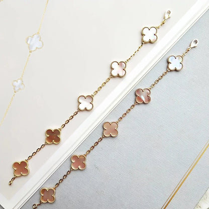 [⭐Reverie Jewels] CLOVER 5 MOTIFS  PINK MOP BRACELET COLLECTION