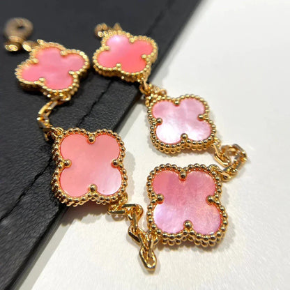 [⭐Reverie Jewels] CLOVER 5 MOTIFS  PINK MOP BRACELET COLLECTION