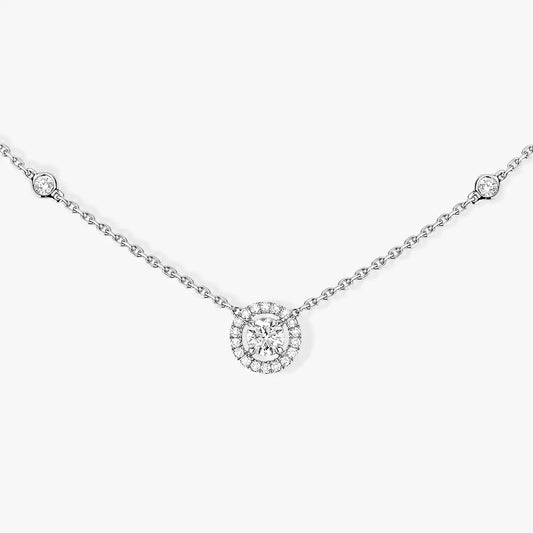 [⭐Reverie Jewels]Diamond Necklace 0,20ct Brilliant Shape Joy
