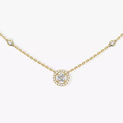[⭐Reverie Jewels]Diamond Necklace 0,20ct Brilliant Shape Joy