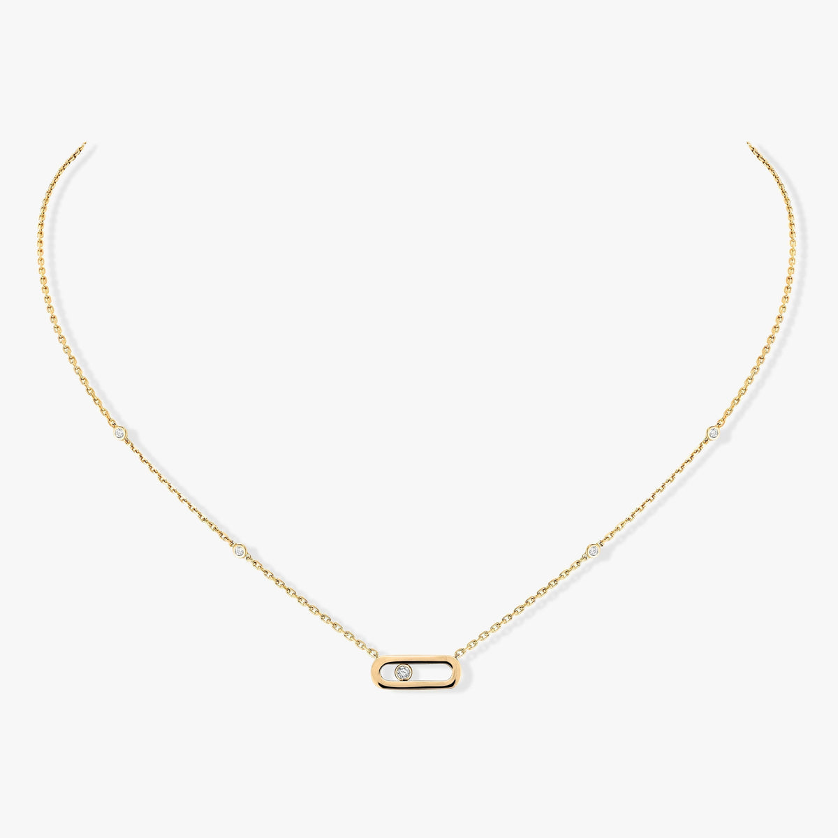 [⭐Reverie Jewels]MOVE UNO DIAMOND NECKLACE