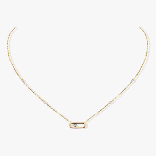 [⭐Reverie Jewels]MOVE UNO DIAMOND NECKLACE