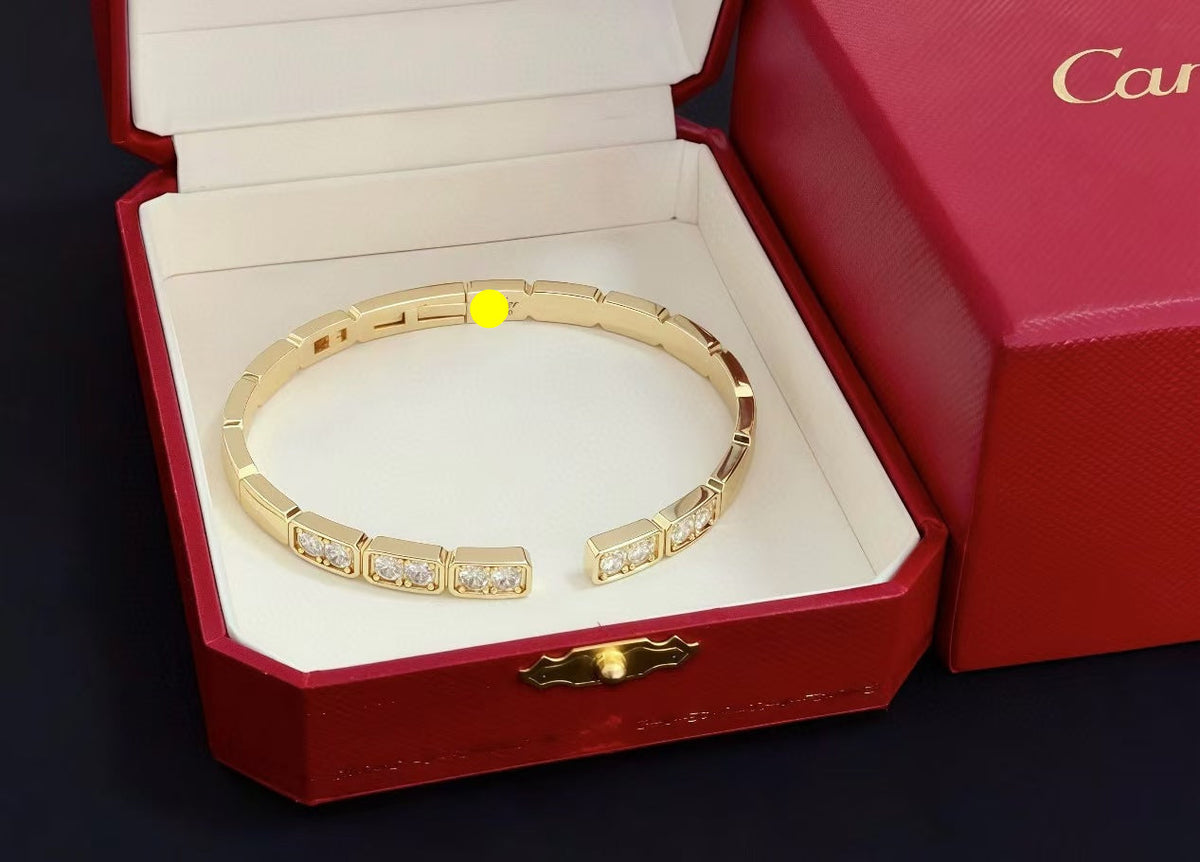[⭐Reverie Jewels jewelrys]LOVE DIAMOND OPEN  BRACELET