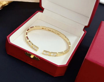 [⭐Reverie Jewels jewelrys]LOVE DIAMOND OPEN  BRACELET