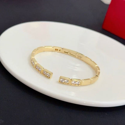 [⭐Reverie Jewels jewelrys]LOVE DIAMOND OPEN  BRACELET