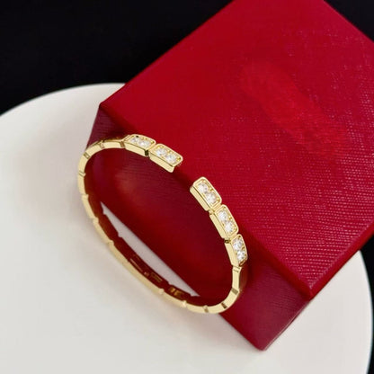 [⭐Reverie Jewels jewelrys]LOVE DIAMOND OPEN  BRACELET