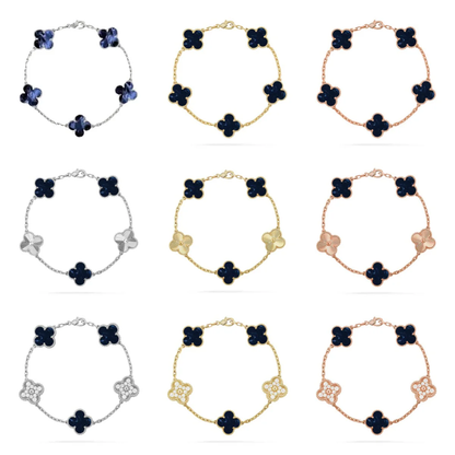 [⭐Reverie Jewels]CLOVER 5 MOTIF PIETERSITE BRACELET COLLECTION