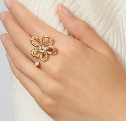 [⭐Reverie Jewels]Flowerlace Between the Finger