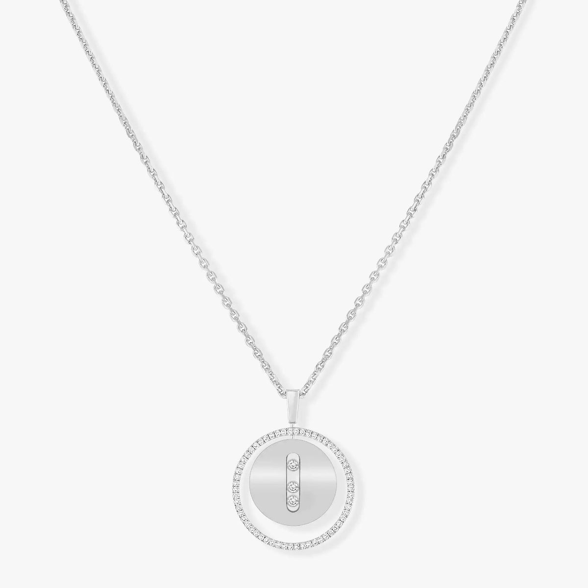 [⭐Reverie Jewels]Demo MOVE MM SILVER DIAMOND NECKLACE