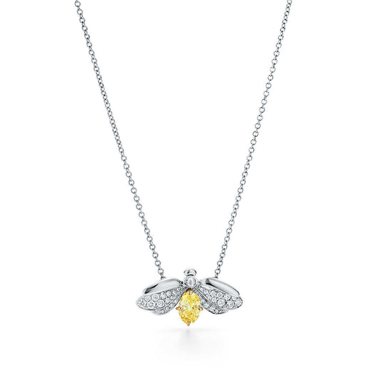 [Reverie Jewels]PAPER FLOWERS YELLOW DIAMOND FIREFLY PENDANT