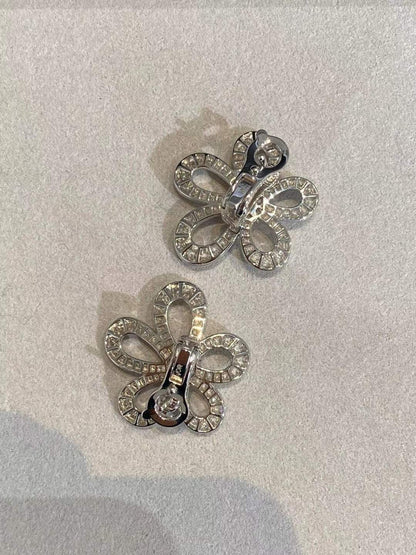 [⭐Reverie Jewels]FLOWERLACE EARRINGS FULL DIAMONDS
