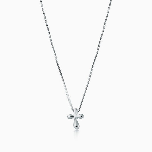 [Reverie Jewels]CROSS PENDANT MINI BARE CROSS NECKLACE