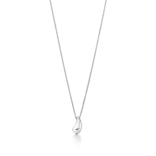 [Reverie Jewels]ELSA PERETTI TEARDROP PENDANT STERLING SILVER NECKLACE