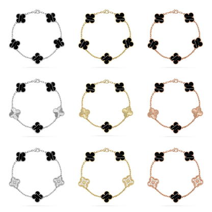 [⭐Reverie Jewels] CLOVER 5 MOTIF PULSAR STONE BRACELET COLLECTION
