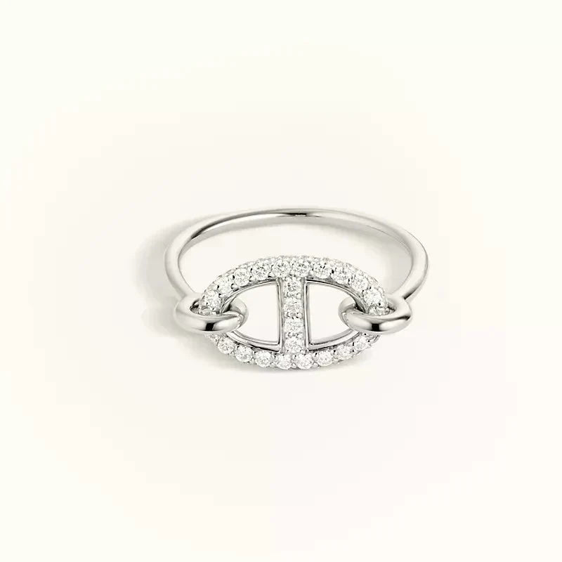 [⭐Reverie Jewels]RONDE SMALL SILVER DIAMOND RING