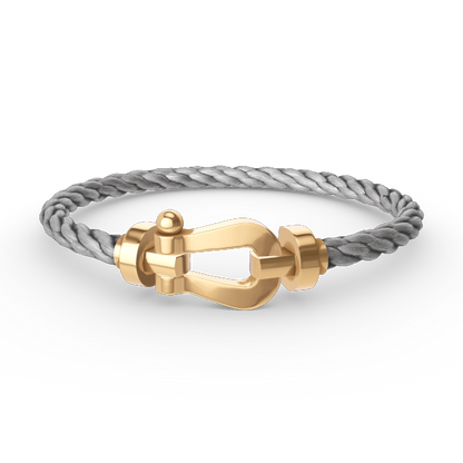 [⭐Reverie Jewels]FORCE LARGE HORSESHOE NO DIAMOND BRACELET GOLD