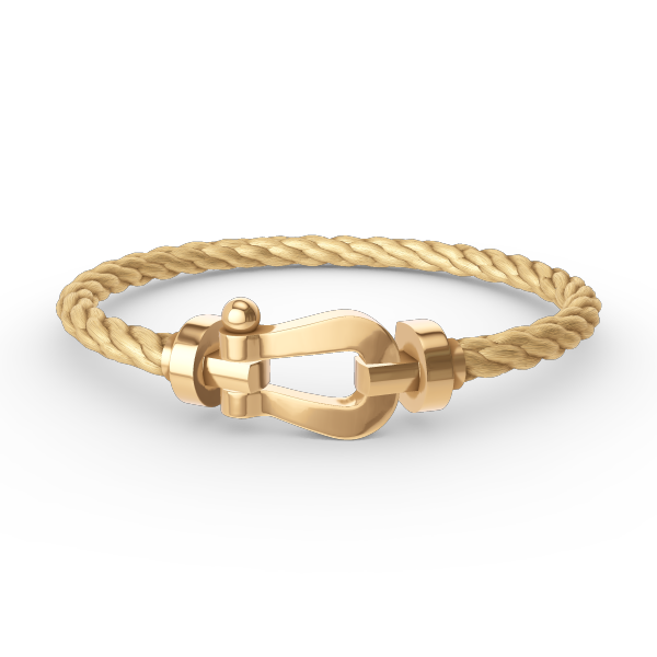 [⭐Reverie Jewels]FORCE LARGE HORSESHOE NO DIAMOND BRACELET GOLD