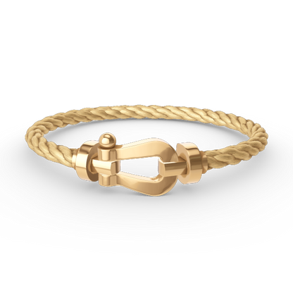 [⭐Reverie Jewels]FORCE LARGE HORSESHOE NO DIAMOND BRACELET GOLD