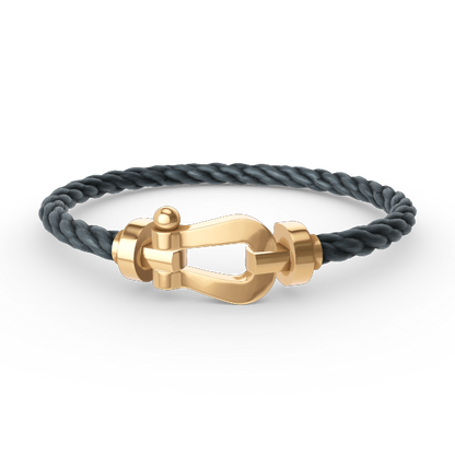 [⭐Reverie Jewels]FORCE LARGE HORSESHOE NO DIAMOND BRACELET GOLD