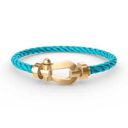[⭐Reverie Jewels]FORCE LARGE HORSESHOE NO DIAMOND BRACELET GOLD