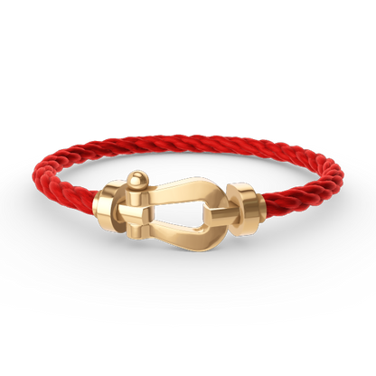 [⭐Reverie Jewels]FORCE LARGE HORSESHOE NO DIAMOND BRACELET GOLD