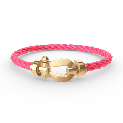 [⭐Reverie Jewels]FORCE LARGE HORSESHOE NO DIAMOND BRACELET GOLD