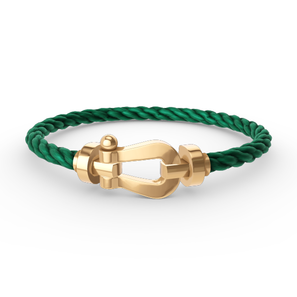 [⭐Reverie Jewels]FORCE LARGE HORSESHOE NO DIAMOND BRACELET GOLD