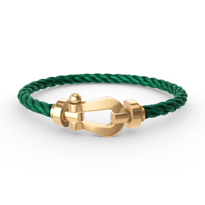[⭐Reverie Jewels]FORCE LARGE HORSESHOE NO DIAMOND BRACELET GOLD