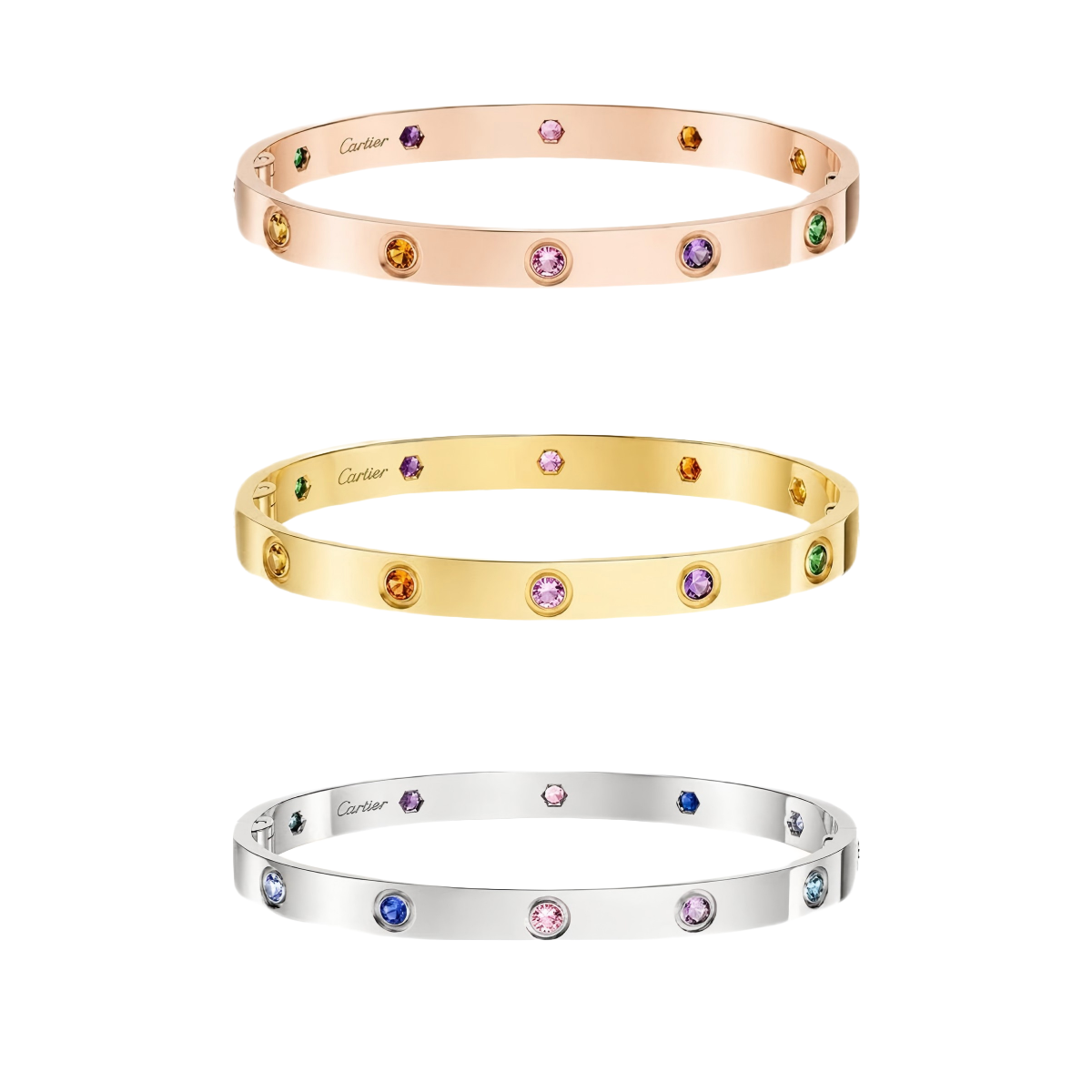 [⭐Reverie Jewels] 2026 RAINBOW LOVE BRACELET 6.1MM  10 DIAMONDS
